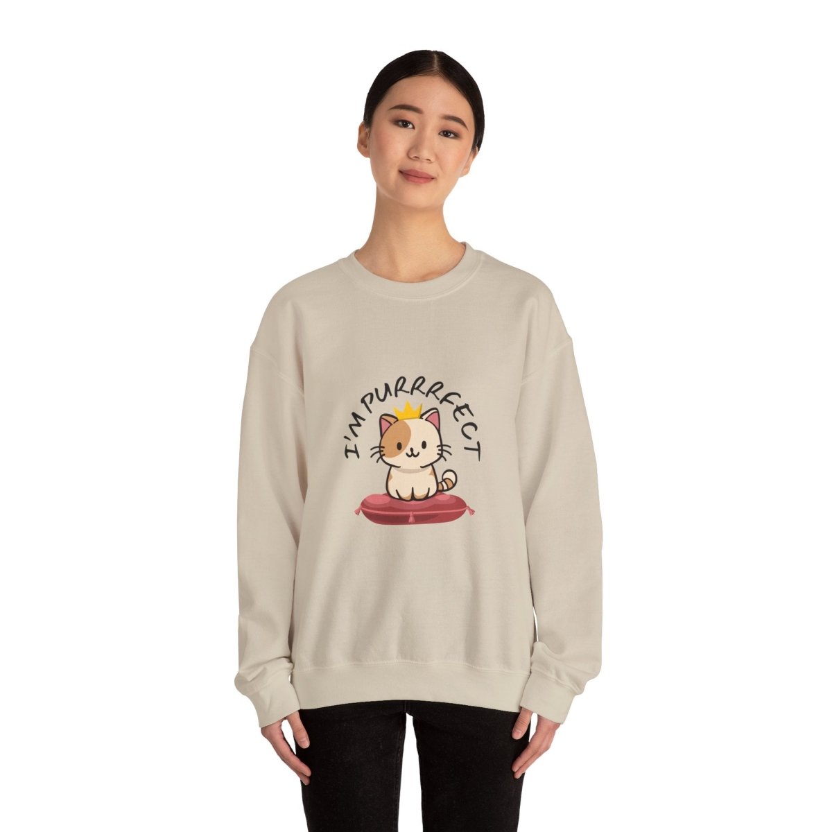 I'M PURRRFECT, Crewneck Sweatshirt