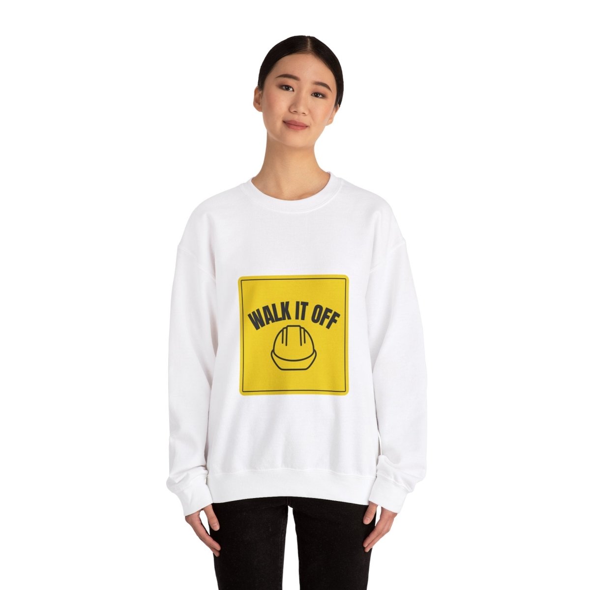 Walk It Off Sign, Crewneck Sweatshirt