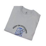 KEEP ON STITCHING (BLUE THREAD), T-Shirt