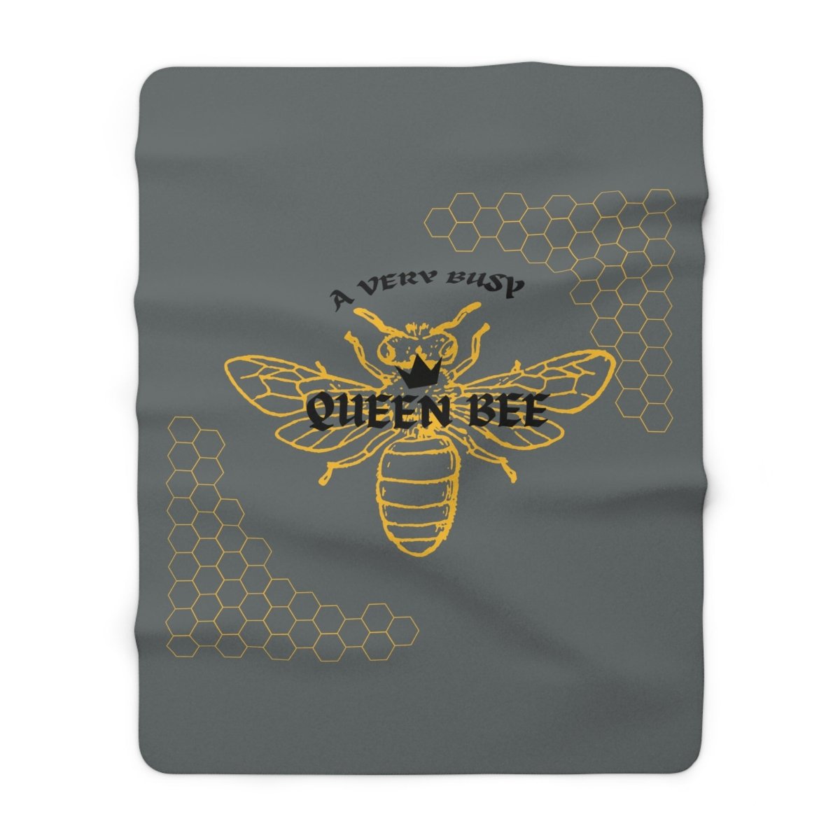 A Very Busy Queen Bee, Sherpa Fleece Blanket