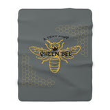 A Very Busy Queen Bee, Sherpa Fleece Blanket