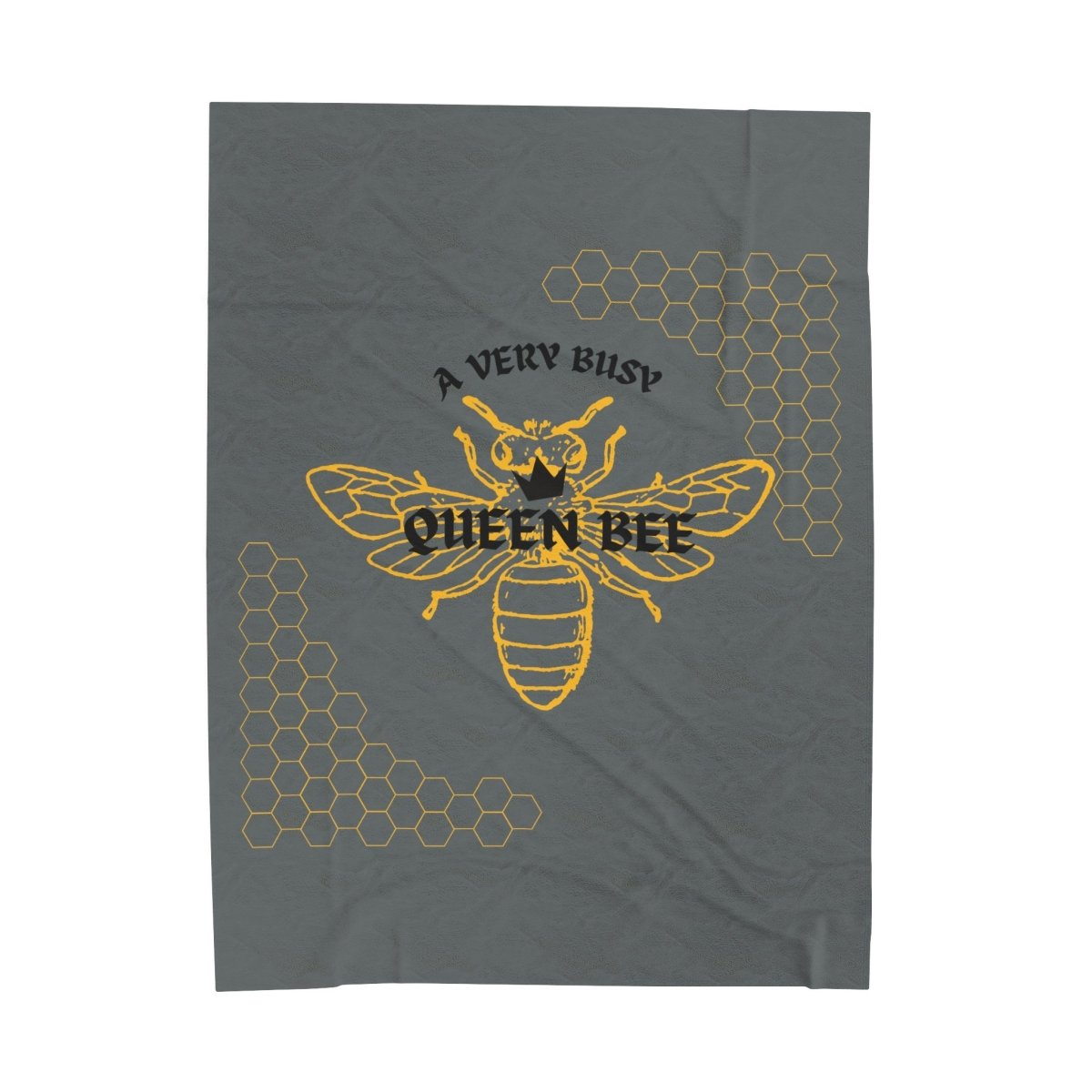 A Very Busy Queen Bee, Velveteen Plush Blanket