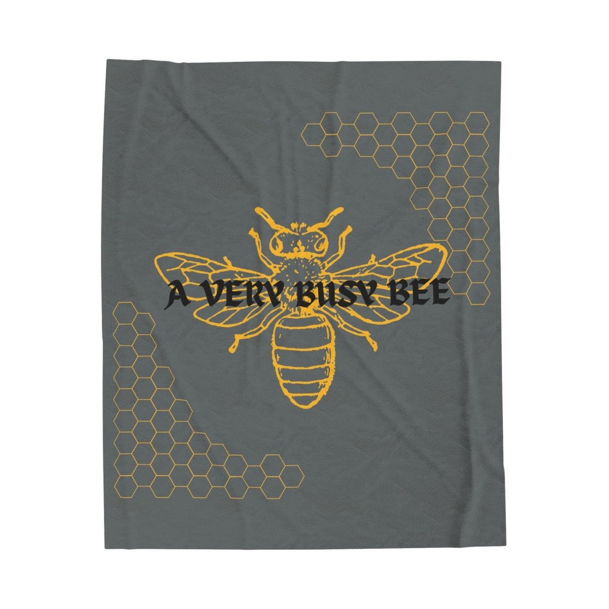 A Very Busy Bee, Velveteen Plush Blanket