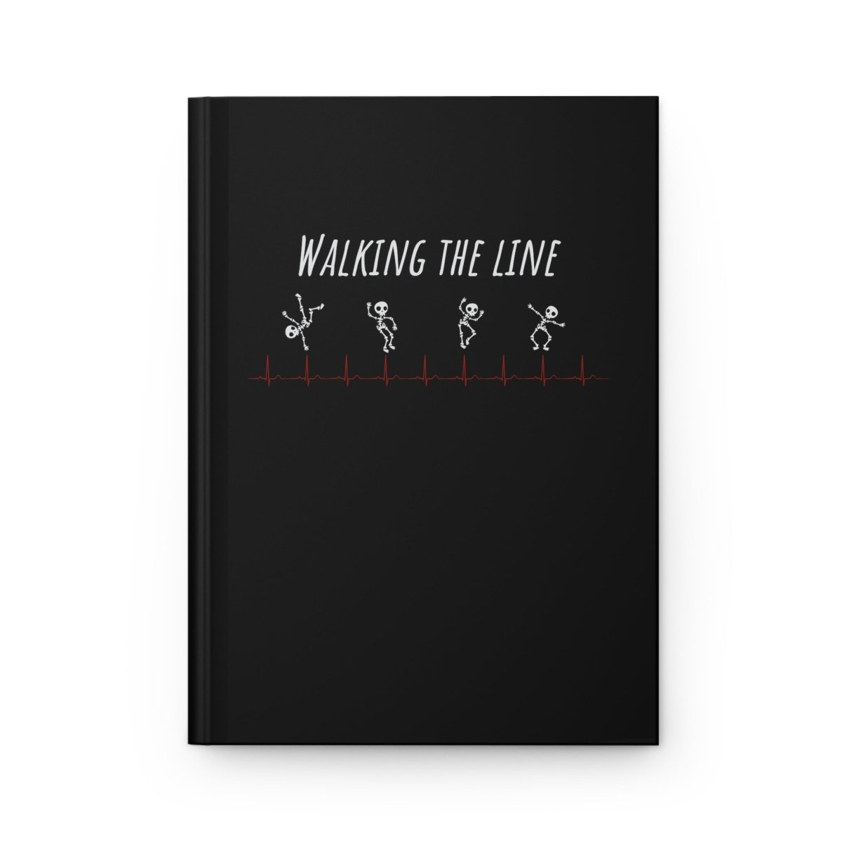 Walking The Line (White), Hardcover Journal