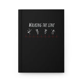 Walking The Line (White), Hardcover Journal