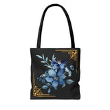 Feeling Blue; Framed Floral (4), Tote Bag