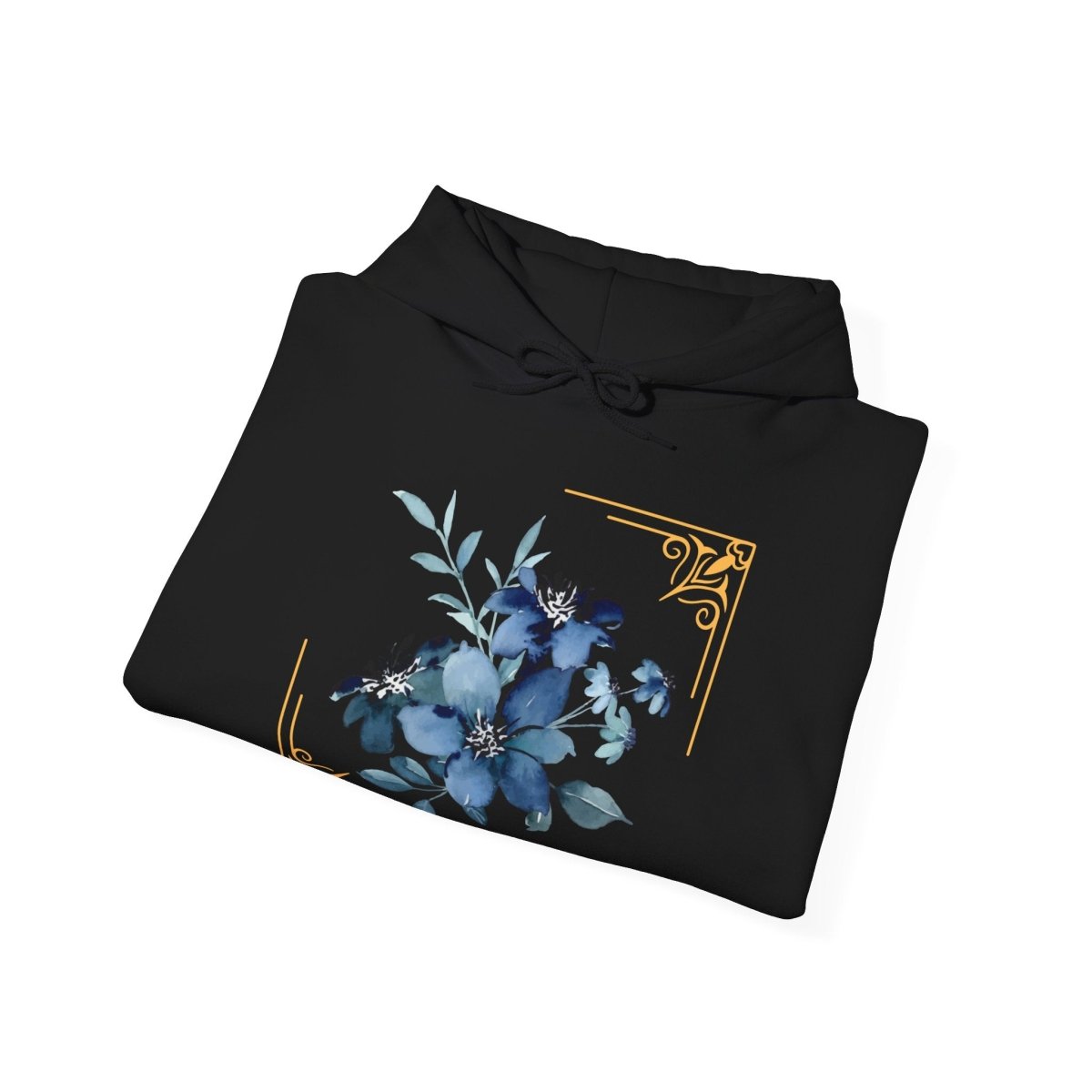 Feeling Blue; Framed Floral (4) Hoodie