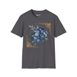 Feeling Blue; Framed Floral (4) T-Shirt