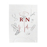 NURSE RN (1), Velveteen Plush Blanket