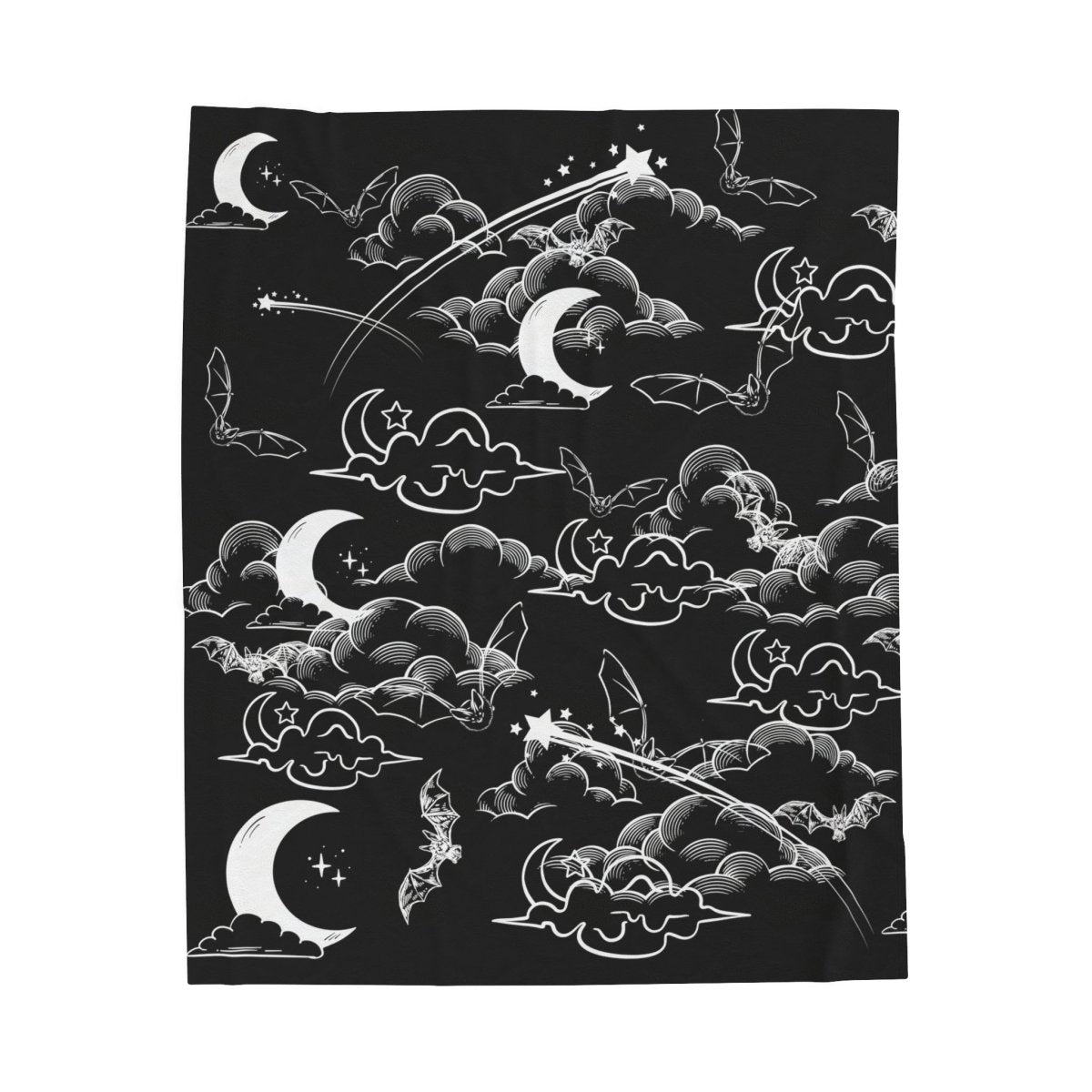 Midnight Bats, Velveteen Plush Blanket