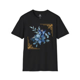 Feeling Blue; Framed Floral (4) T-Shirt