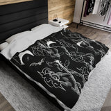 Midnight Bats, Velveteen Plush Blanket