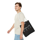 Walking The Line (White), Tote Bag