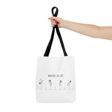 Walking The Line (Black), Tote Bag