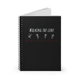 Walking The Line (White), Spiral Notebook