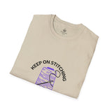 KEEP ON STITCHING (PURPLE THREAD), T-Shirt