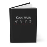 Walking The Line (White), Hardcover Journal