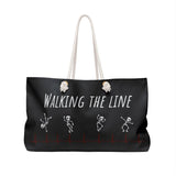 Walking The Line (White), Weekender Bag