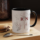 NURSE RN (1), Accent Mug (11oz, 15oz)