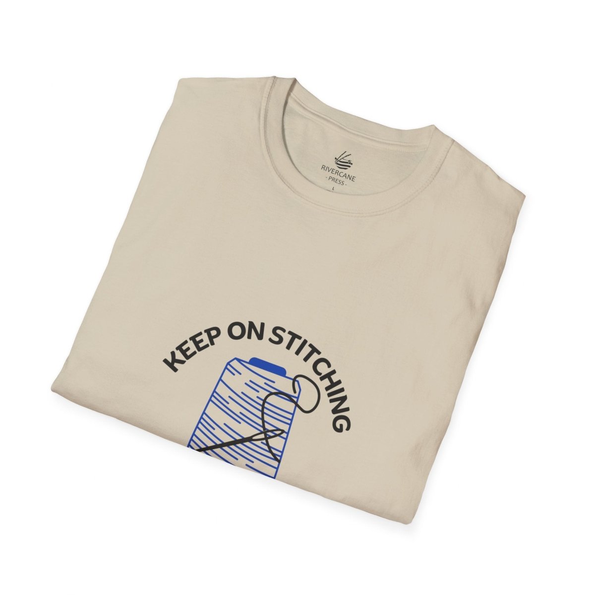 KEEP ON STITCHING (BLUE THREAD), T-Shirt