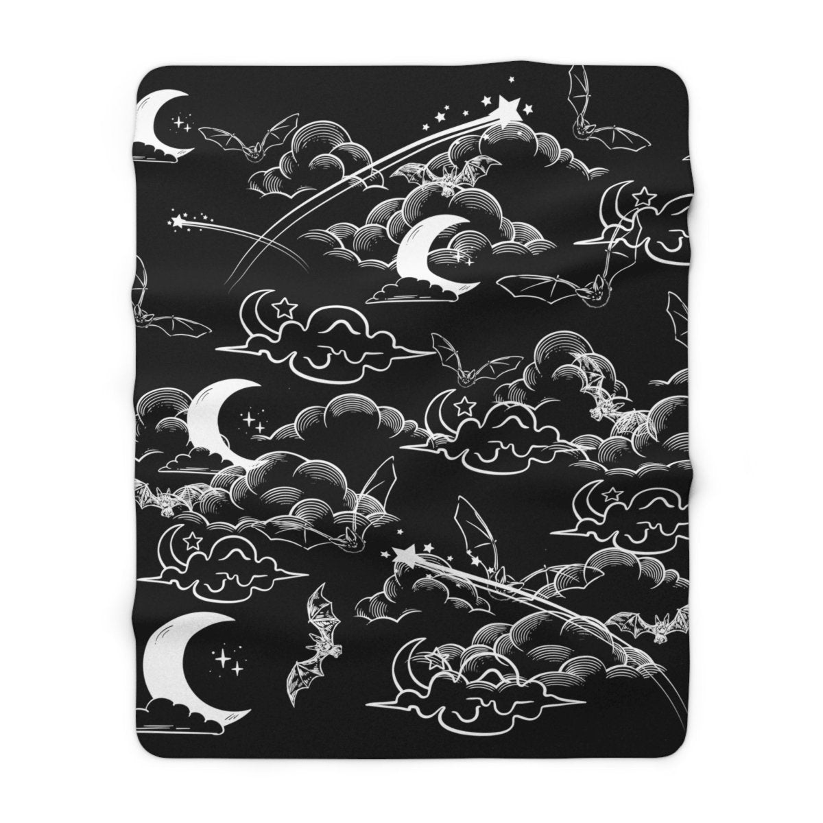 Midnight Bats, Sherpa Fleece Blanket