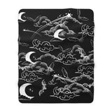 Midnight Bats, Sherpa Fleece Blanket