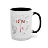 NURSE RN (1), Accent Mug (11oz, 15oz)