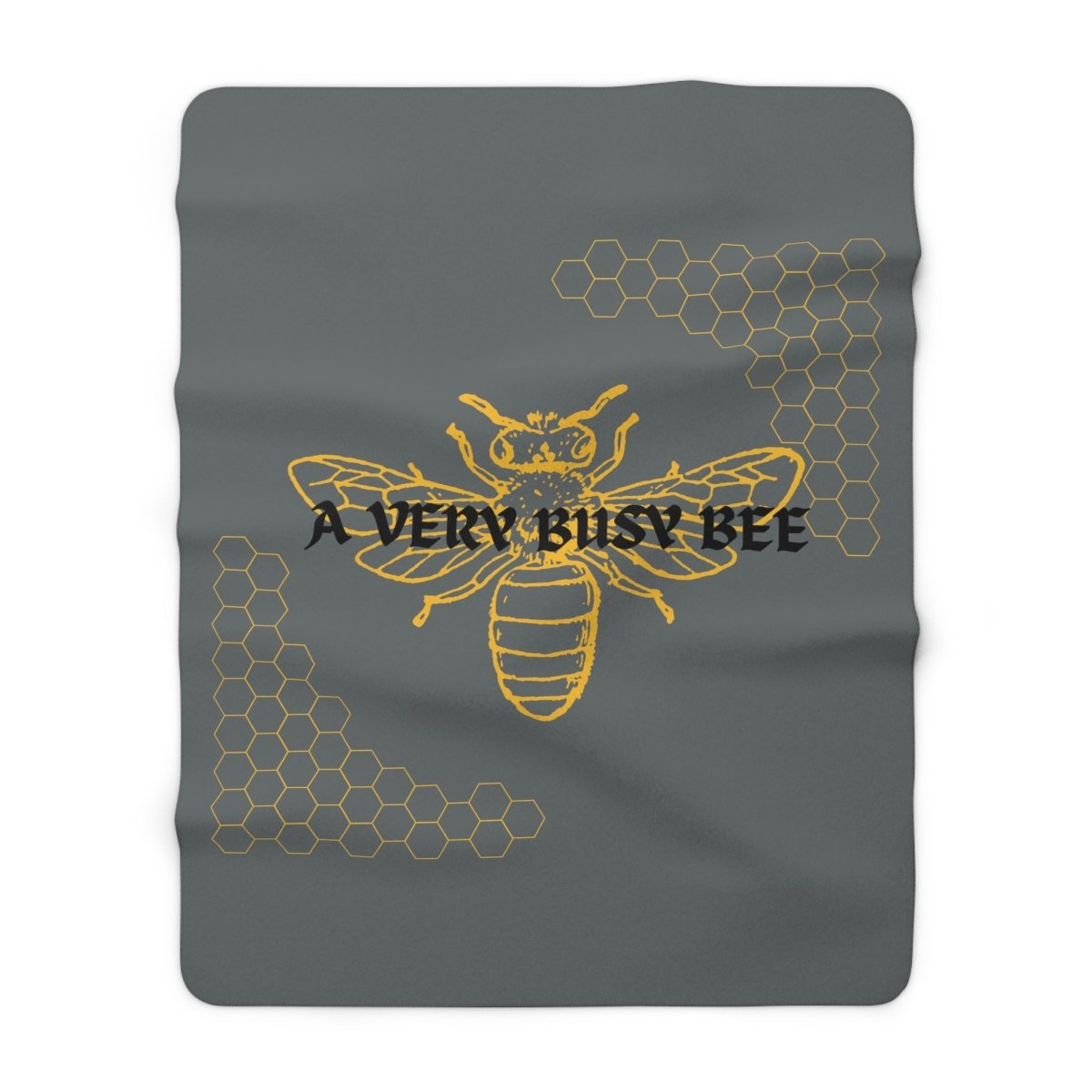 A Very Busy Bee, Sherpa Fleece Blanket