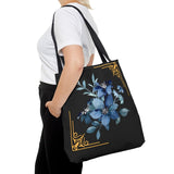 Feeling Blue; Framed Floral (4), Tote Bag