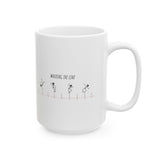 Walking The Line (Black), Ceramic Mug