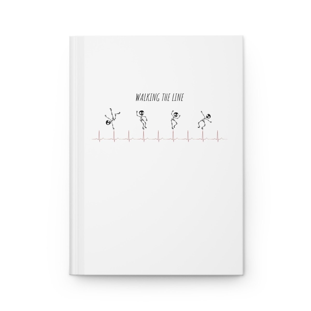 Walking The Line (Black), Hardcover Journal