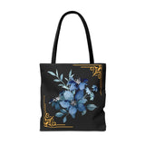 Feeling Blue; Framed Floral (4), Tote Bag