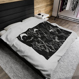 Midnight Bats, Velveteen Plush Blanket