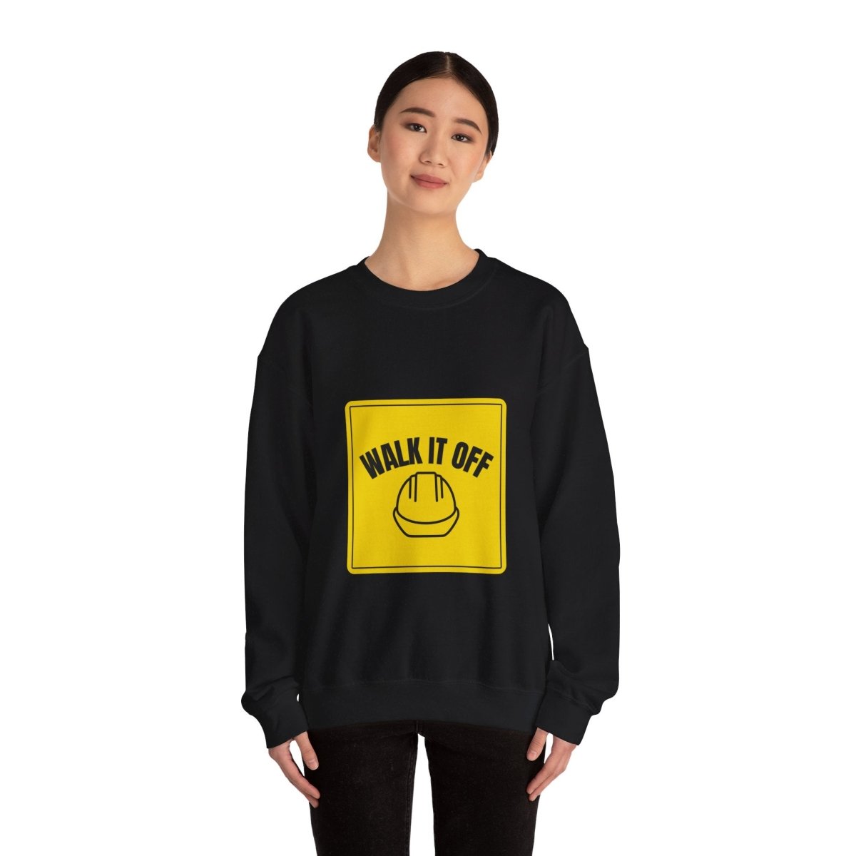 Walk It Off Sign, Crewneck Sweatshirt