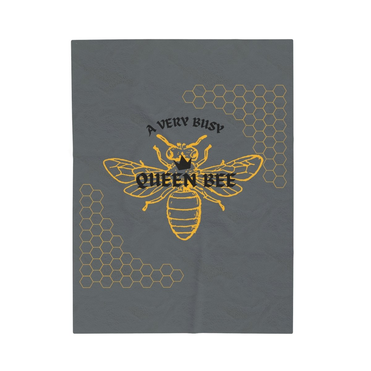 A Very Busy Queen Bee, Velveteen Plush Blanket