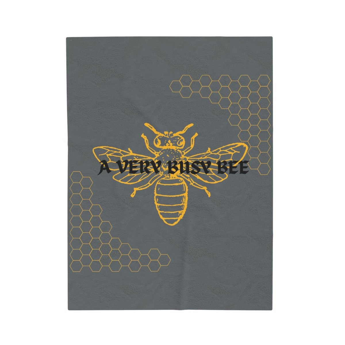 A Very Busy Bee, Velveteen Plush Blanket