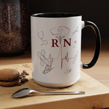 NURSE RN (1), Accent Mug (11oz, 15oz)